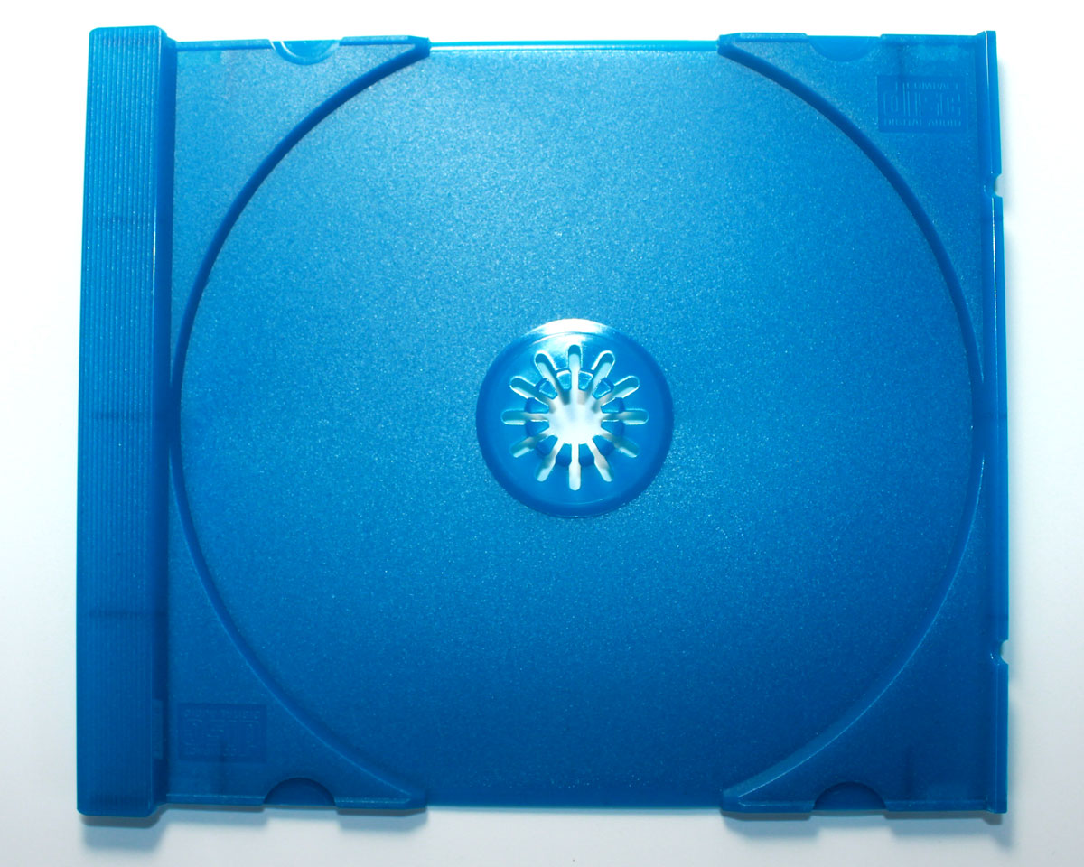 Blue CD tray