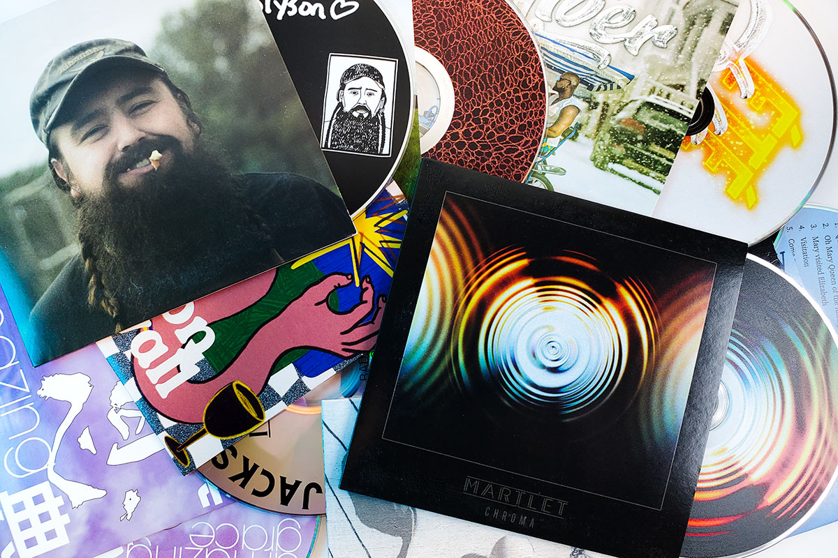 Templates for custom printed 2-panel CD jackets